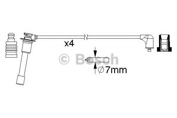 BOSCH - 0 986 357 149 - Дроти в/в Mazda 323 94-