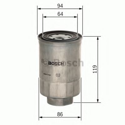 BOSCH - F 026 402 110 - Фільтр паливний TOYOTA AURIS, COROLLA 1.4-2.0 D-4D 06- (вир-во BOSCH)