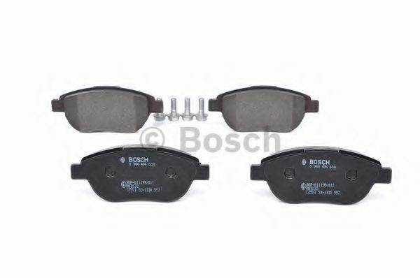 BOSCH - 0 986 494 038 - К-кт перед. гальм колодки Citroen C4; Peugeot 307 1.6/1.6D/2.0 11.04-07.11