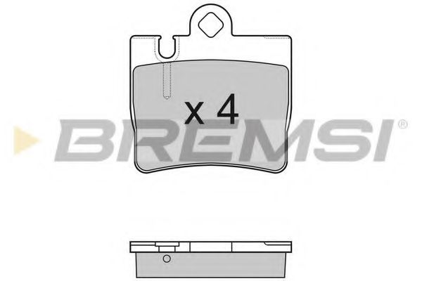 BREMSI - BP2999 - Тормозные колодки зад. MB W220/C215 98- (ATE)