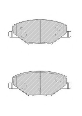 Колодки гальмівні передні Skoda Fabia 1.2-1.6D 01.07-