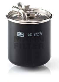 MANN-FILTER - WK 842/23 x - Фiльтр паливний (h=100 mm) (з отвором для датчика води)DB W169/204/211 Sprinter/Vito/Viano