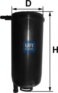 UFI - 31.071.00 - Фільтр паливний IVECO DAILY IV/EcoDaily (06-11) (вир-во UFI)