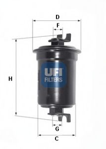 UFI - 31.524.00 - Паливний фільтр