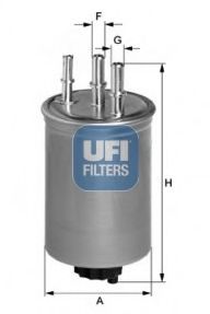UFI - 24.115.00 - Фільтр паливний DACIA LOGAN, RENAULT DUSTER 1.5 Dci 10- (вир-во UFI)