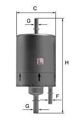 SOFIMA - S 1830 B - Фільтр паливний AUDI "2,4-3,0 "04-11