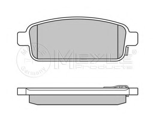 MEYLE - 025 250 9616/W - Колодки гальмівні