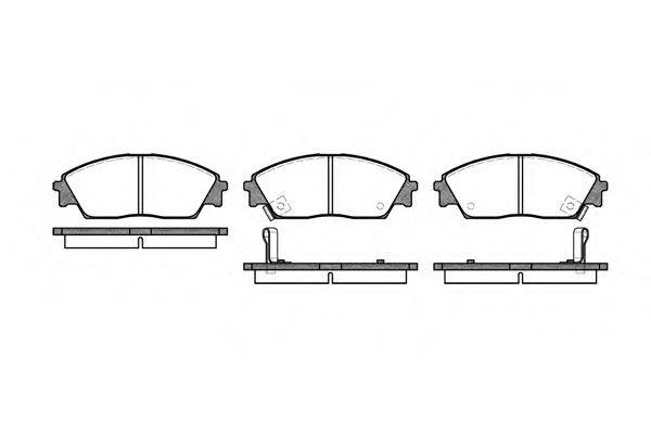 Гальмівні колодки перед. дискові Honda Civic/Civic CRX/Civic Shuttle/Prelude
