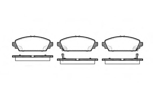 Гальмівні колодки дискові перед. (з датч.) Honda Accord 1.8/2.0 98-