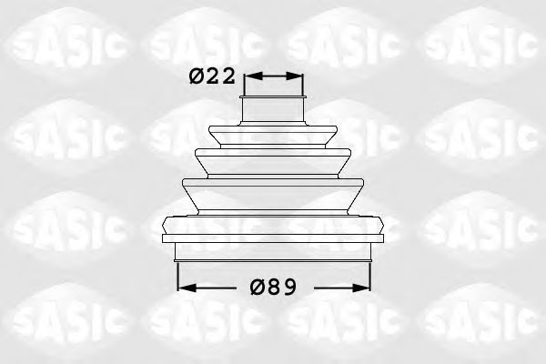 SASIC - 1906047 - Пильовик ШРКШ зовн. 24х92х88 BMW 3 (E46), X5 (E53) 2.5-4.8 01.00-12.06