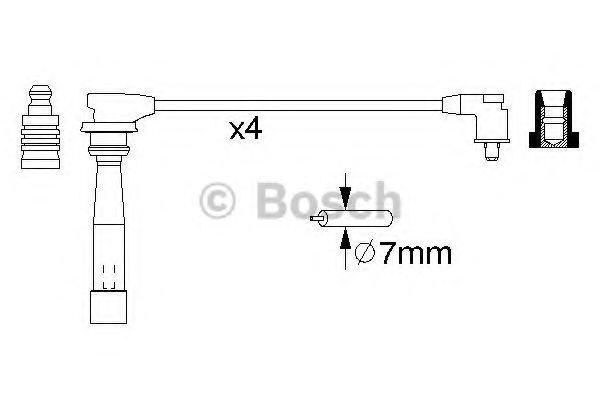 BOSCH - 0 986 356 970 - Провода В/В Hyundai Accent 1.5/1.6 00-/Getz 1.4/1.6 02-