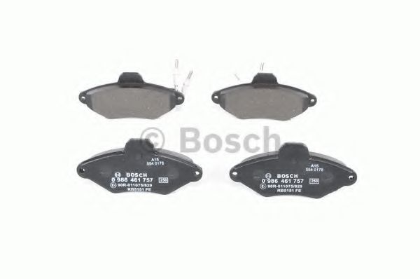 BOSCH - 0 986 461 757 - Гальмівні колодки дискові CITROEN Xantia -01