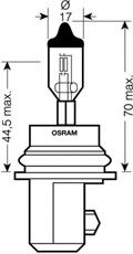 OSRAM - 9007 - Лампа HB5 12V 65/55W PX29t