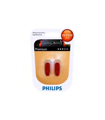 PHILIPS - 12396NAB2 - Лампа накаливания WY5W 12V 5W W2,1X9,5d 2шт bliste VISION (пр-во Philips)