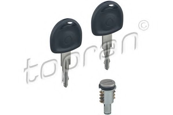 TOPRAN - 205 810 - Личинка замка дверей задніх з ключем Opel Astra, Corca, Zafira, 91-