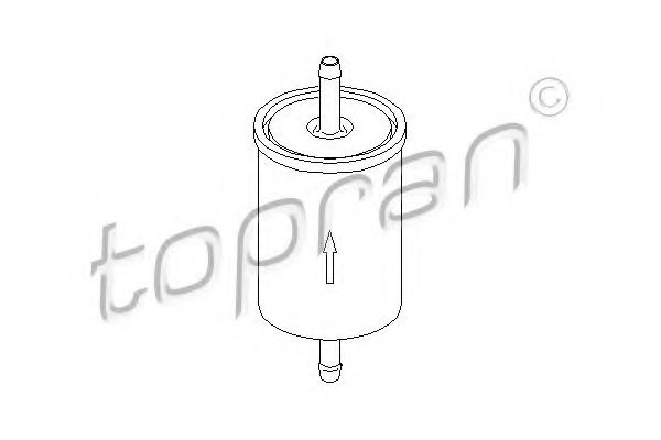 TOPRAN - 201 621 - Фільтр паливний Alfa Romeo 92-/Bmw/Citroen C15 91-/Fiat Regata 85-  (FSO P)