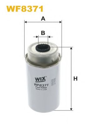 WIX FILTERS - WF8371 - Фiльтр паливний Ford Transit  2.2/2.4/3.2 TDCI 07/06-