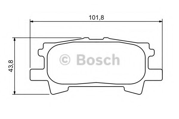 BOSCH - 0 986 494 224 - Тормозные колодки дисковые (пр-во Bosch)