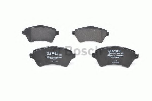 BOSCH - 0 986 424 721 - Колодки гальмівні дискові