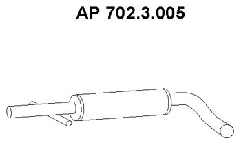 EBERSPACHER - 702.3.005 - Предглушитель выхлопных газов (Система выпуска ОГ)