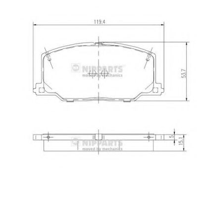 Гальмівні колодки P Toyota Camry,Carina,Celica 86-93