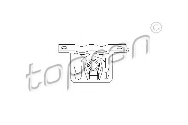 TOPRAN - 109 115 - Кронштейн кріплення глушника Audi 80/A4/Skoda Octavia 98-
