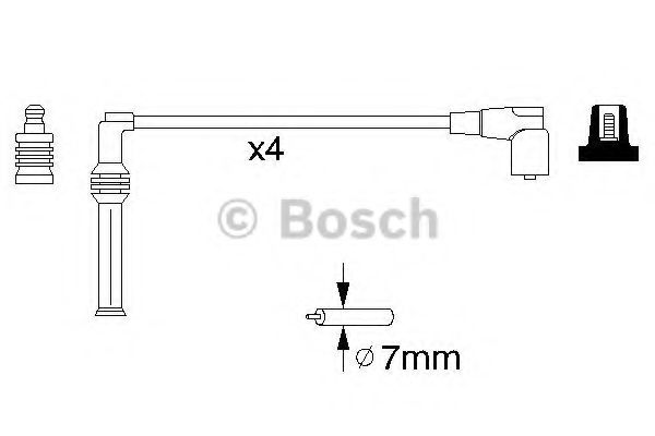 BOSCH - 0 986 356 778 - Провода в/в Opel Astra 1.6 16V 94-98, Corsa