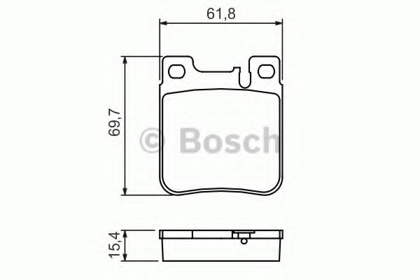 BOSCH - 0 986 460 965 - Торм колодки дисковые (пр-во Bosch)