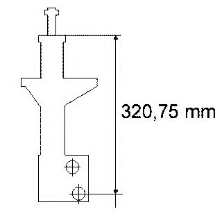 SACHS - 170 129 - Ам-тор перед. VW Passat 88-92 (стійка)