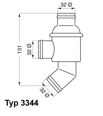 WAHLER - 3344.80 - Термостат 80C Bmw seria 3 80-88.