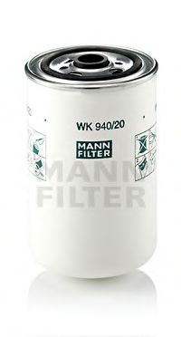MANN-FILTER - WK 940/20 - Фiльтр паливний RVI AE Magnum; Premium, Midlum (00-) DCI