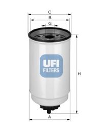 UFI - 24.371.00 - Фільтр паливний