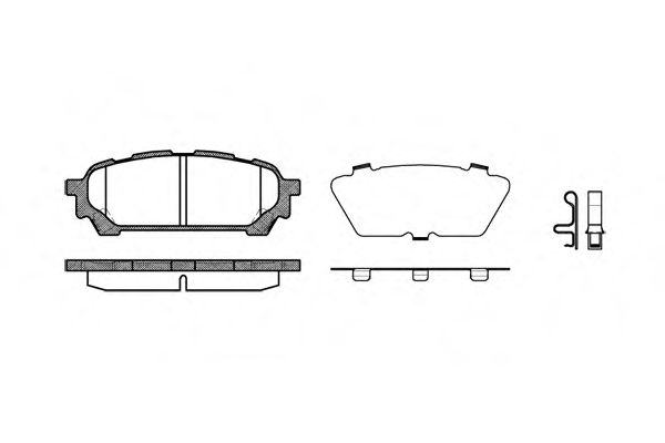 REMSA - 1176.01 - Гальмівні колодки дискові зад. Subaru Forester/Impreza 2.0-2.5 03-