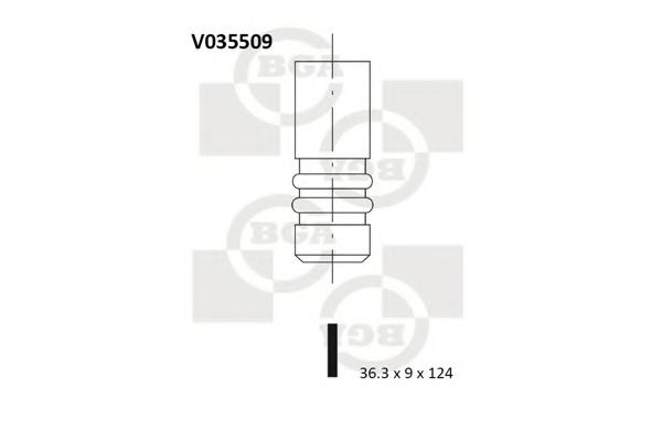 BGA - V035509 - Клапан двигуна