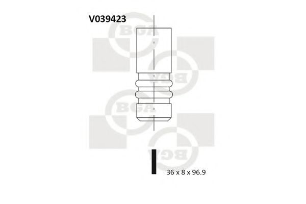 BGA - V039423 - Клапан IN VAG 1,6/1,9/2,0/2,4D/TD