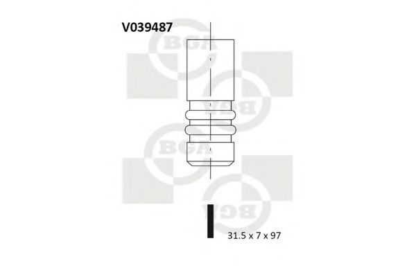 BGA - V039487 - Клапан двигуна