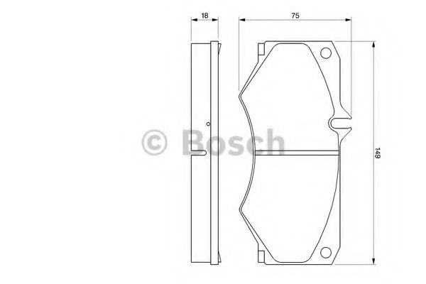 BOSCH - 0 986 467 841 - К-кт перед. гальм. колодок DB 124,207,208,210,407-409D 81-95