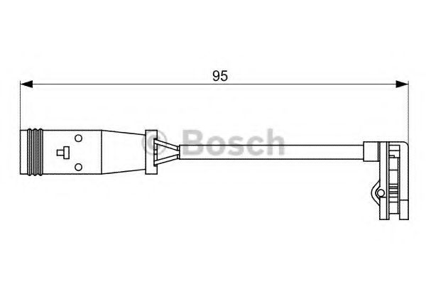 BOSCH - 1 987 473 036 - Датчик гальмівних колодок дискових MB Viano 03-, E (S211) Kombi 03-, Sprinter 06- VW Crafter 06-