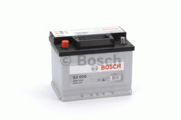BOSCH - 0 092 S30 060 - АКБ Bosch S3 006 56Ah/480A (+/-) 242x175x190 СНГ