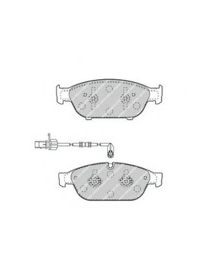 FERODO - FDB4397 - Гальмівні колодки дискові перед. Audi A6/A6/S6 IV (4G2,C7) 10-