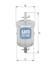 UFI - 31.001.00 - Комплект паливних фільтрів (12шт)