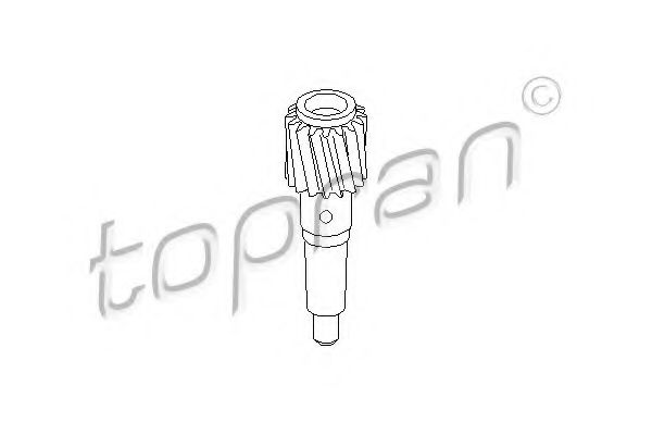 TOPRAN - 102 689 - Шестерня спідометра  VW 1.6-1.8 (16 зубів) білий 4ст
