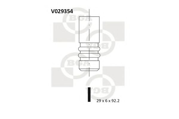 BGA - V029354 - Клапан EX Opel Omega B 1,8 16V 94-   (9.93)