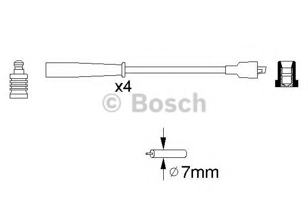 BOSCH - 0 986 356 716 - Комплект вв проводов (пр-во Bosch)