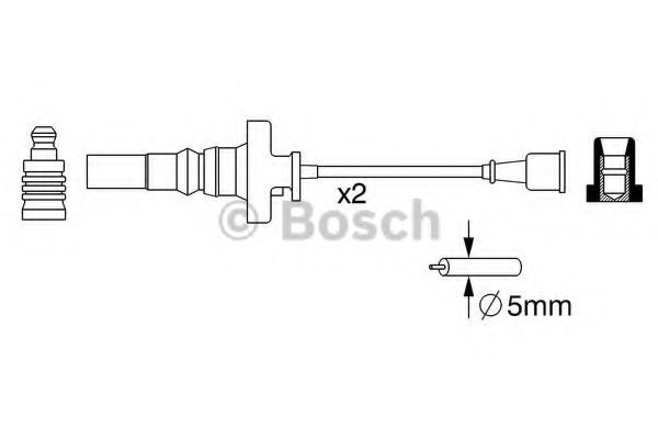 BOSCH - 0 986 357 273 - Дроти В/В Mitsubishi Carisma 1.3I 16V 01-03/Space Star 1.6I 16V 00-