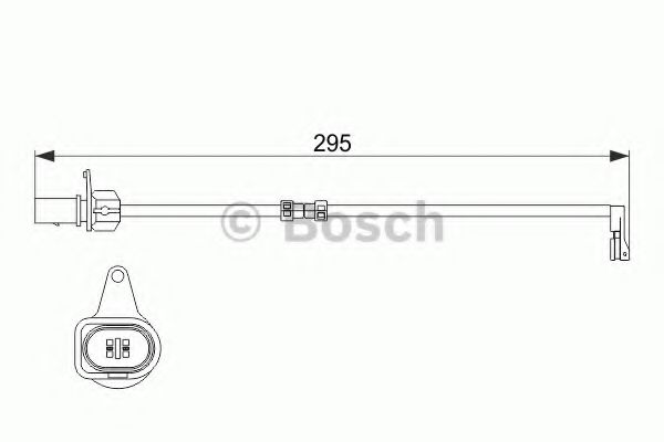 Датчик зносу гальм. колодок Audi A6/A7/A8 3.0TDI/3.0TFSI 10-