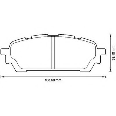 JURID - 572529J - Колодки дискового тормоза (пр-во Jurid)