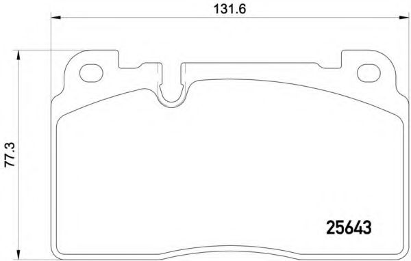 BREMBO - P 85 122 - Дискові гальмівні колодки перед. Audi Q5