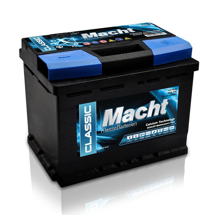MACHT - 25345 - АКБ CLASIC 65Ah 580A R+ 242×175×190 L2