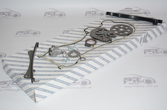 К-кт ГРМ Fiat Dodlo 1.3 JTD 16V 05.04- (2 шестерні+цеп+натяжник+2 направляючі+прокладка)